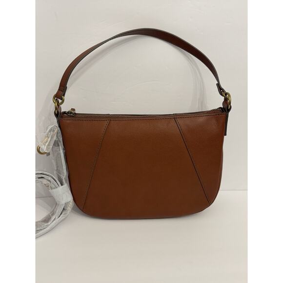 Fossil Skylar Crossbody Bag Brandy Brown Leather New NWT - Picture 6 of 10